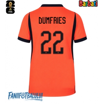 Țările de Jos Denzel Dumfries #22 Tricou Fotbal Replică Mondial 2026 Barbati Acasa